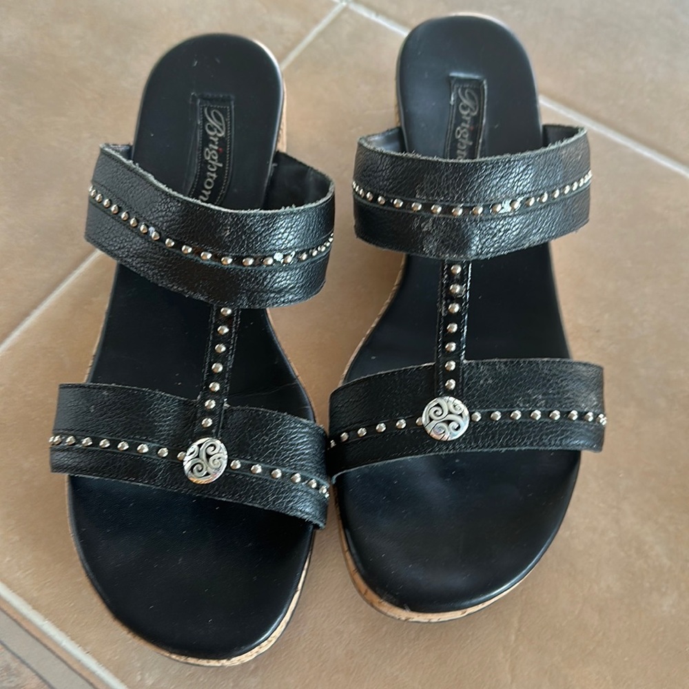 Brighton Theme Sandals Black